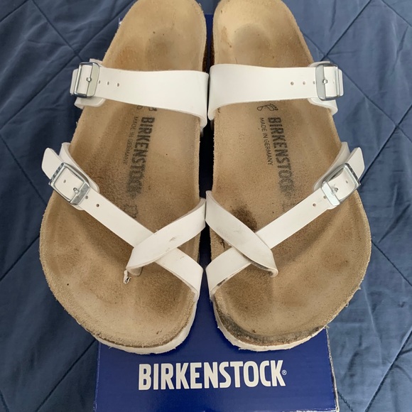 Birkenstock mayari white sandals